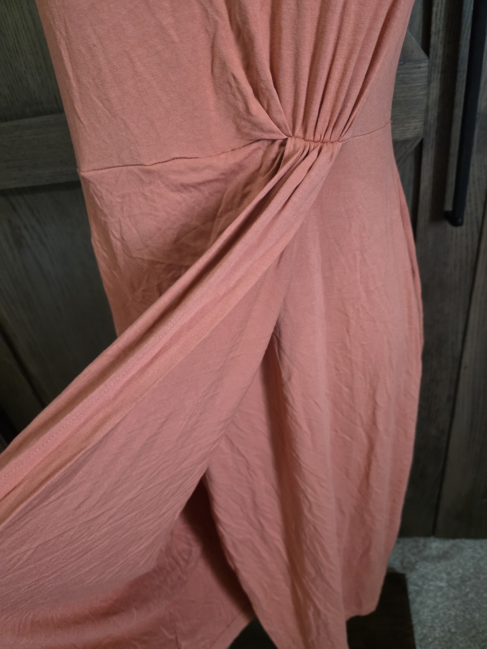 Boden Coral Twist-Detail Spaghetti Strap Midi Dress - Picture 3 of 5